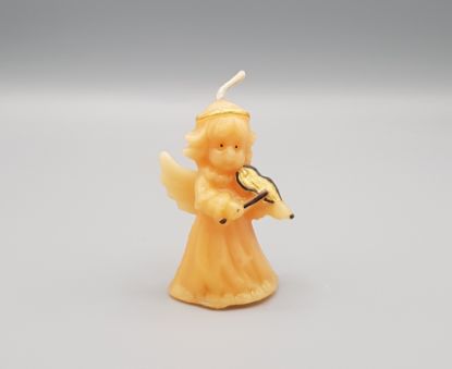 Bild von Engel mit Violine aus Bienenwachs 35g