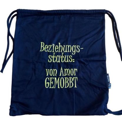 Zeige Details für Freizeitbeutel "AMOR", navy mit Neongelb Bild von Freizeitbeutel "AMOR", navy mit Neongelb