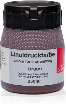 Bild von Linoldruckfarbe 250ml. braun