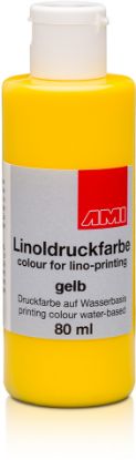 Bild von Linoldruckfarbe 80ml. gelb