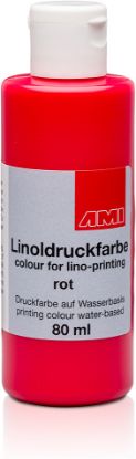 Bild von Linoldruckfarbe 80ml. rot