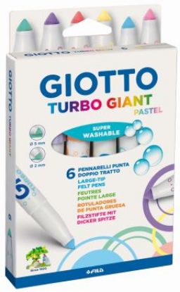 Bild von Giotto Turbo Giant pastell 6er Karton