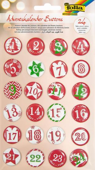 Bild von Adventkalender Buttons