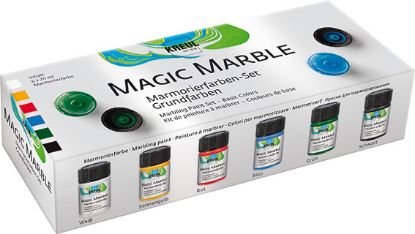 Bild von Magic Marble - Marmorierfarbe Grundfarben 6er Set