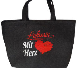 Picture of Filz-Tasche "Lehrerin mit Herz"
