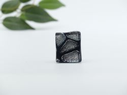 Picture of Ring - Kollektion "Mosaik" - schwarz/silber