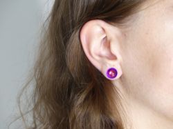 Picture of Ohrstecker - Kollektion "Stellar" - violett