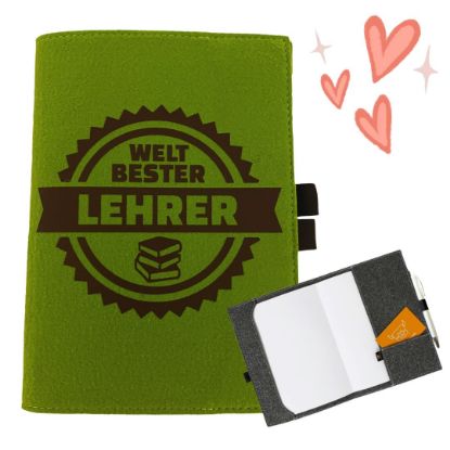 Picture of „Weltbester Lehrer“-Notizbuchhülle