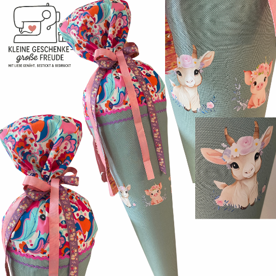 Picture of Personalisierbare Schultüte Bauernhofliebe