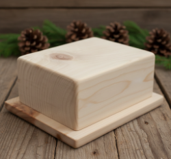 Bild von Zirbenholz Butterdose 