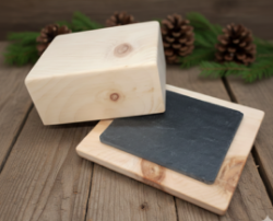 Bild von Zirbenholz Butterdose 