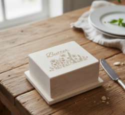 Bild von Zirbenholz Butterdose 