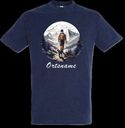 Picture of  Tshirt- Wanderer mit Hund
