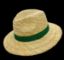 Bild von  Strohhut mit grünem Band